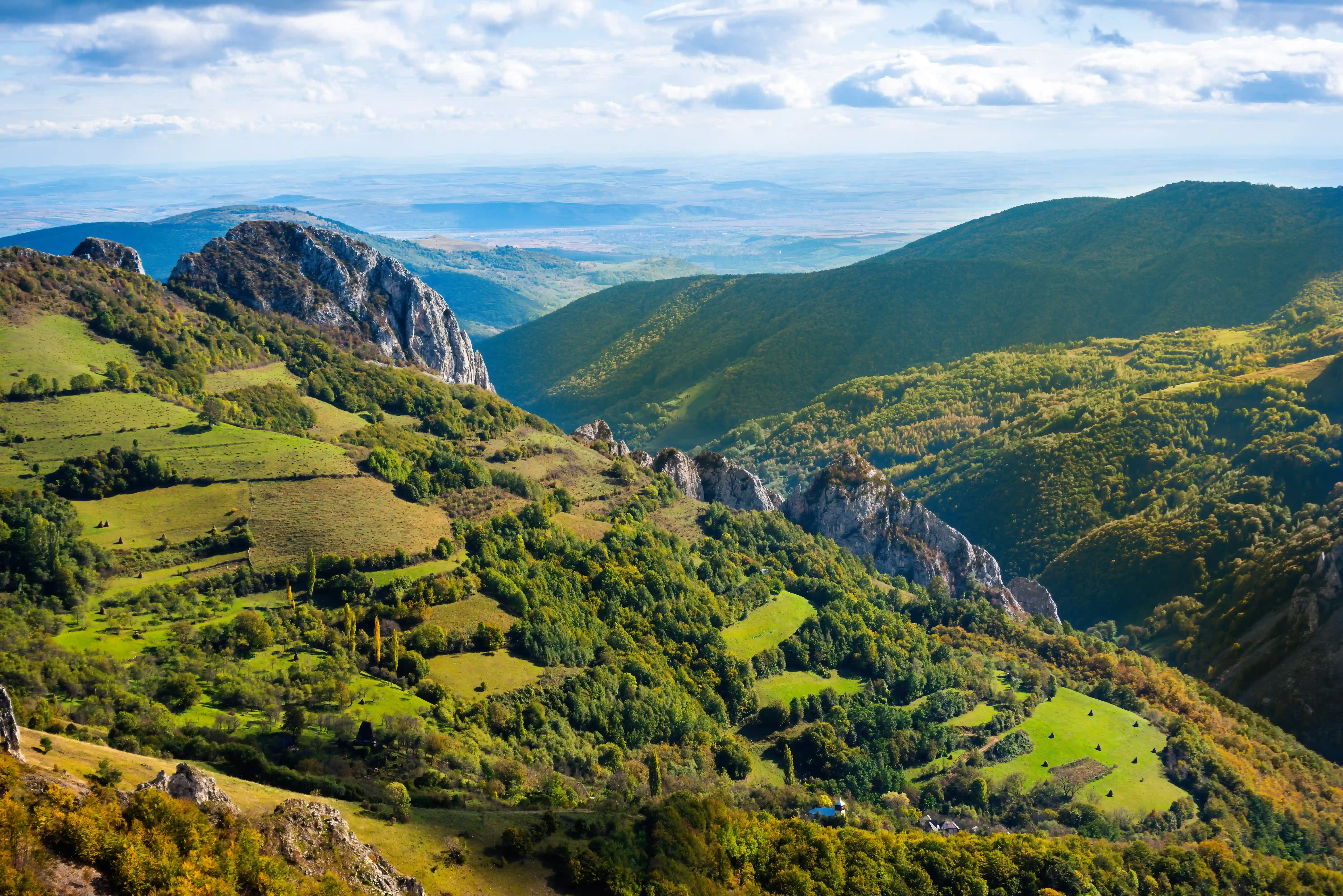 Scenic view of Romania landscape